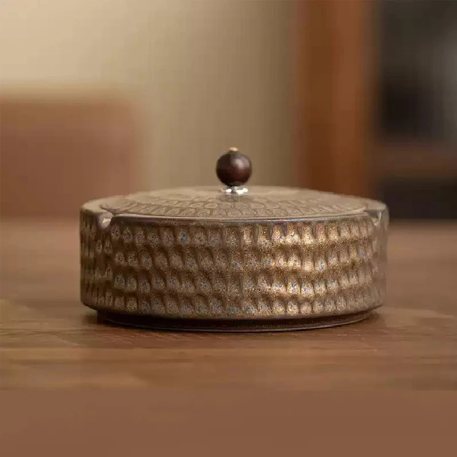 Lidded Ceramic Ashtray