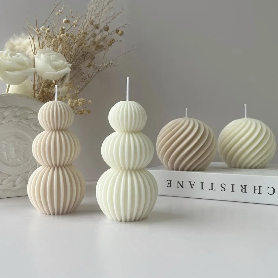 Sculptural Soy Wax Candle