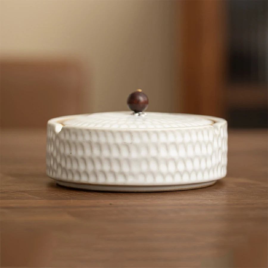 Lidded Ceramic Ashtray
