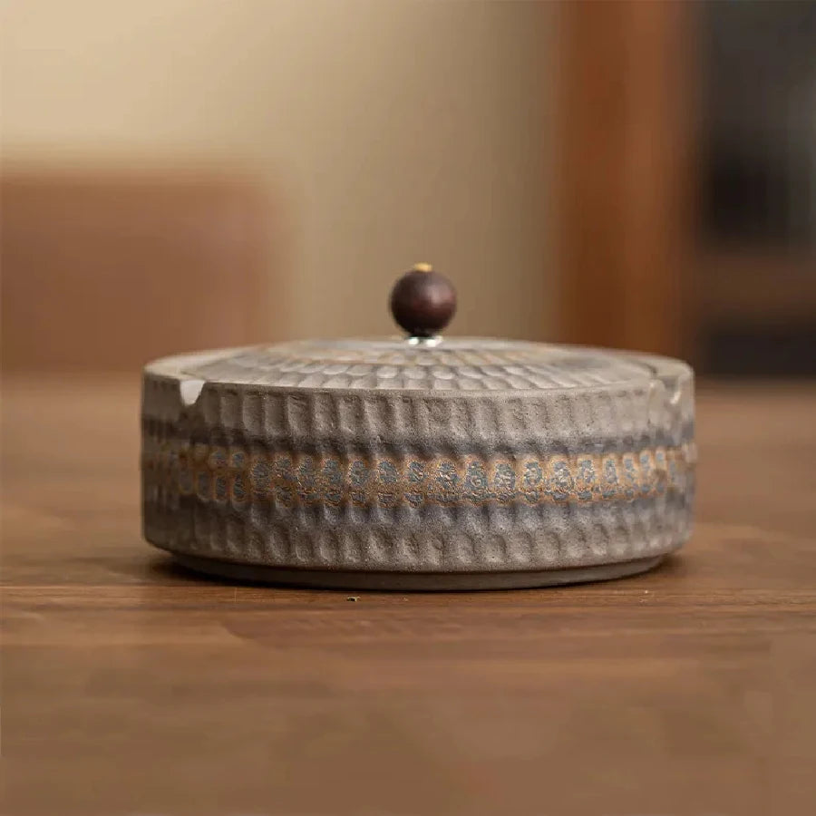 Lidded Ceramic Ashtray